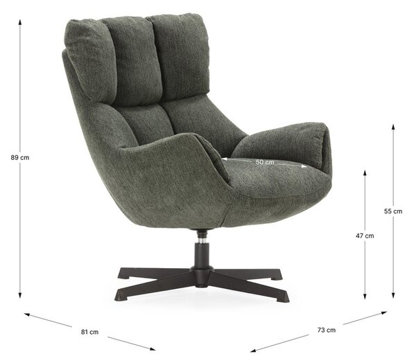 Zelena fotelja Odette – Marckeric
