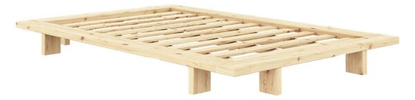 Krevet od masivnog bora s podnicom 120x200 cm u prirodnoj boji Japan – Karup Design