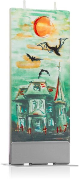 Flatyz Holiday Haunted House and Bats ukrasna svijeća 6x15 cm