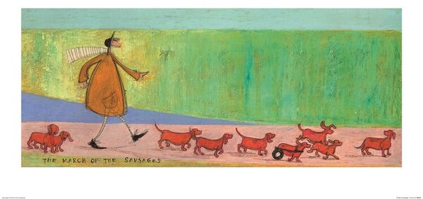 Sam Toft - The March of the Sausages Reprodukcija umjetnosti, Sam Toft, (60 x 30 cm)