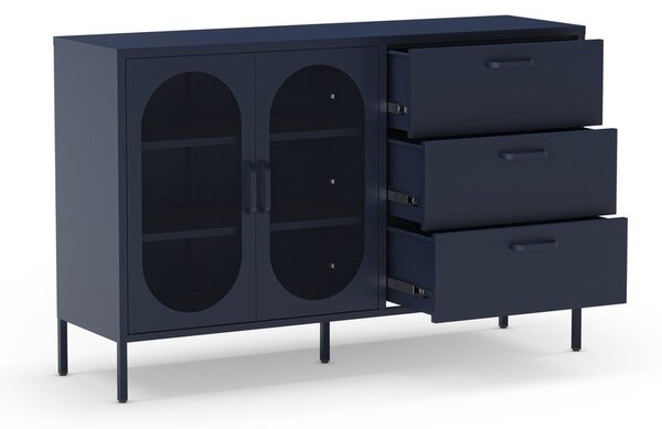 Tamno plava komoda 140x90 cm Diora – Marckeric