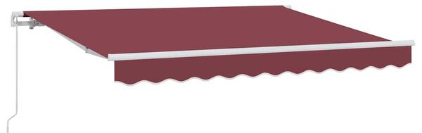 Skrovita tenda Tamno crvena 300 x 200 cm tkanina - Bordo / 300 x 200 cm