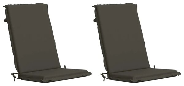 2-dijelni jastuci s visokim naslonima GEMERT 2 pcs Antracit - Antracit (melange) 120 x 50 x 6 cm 2