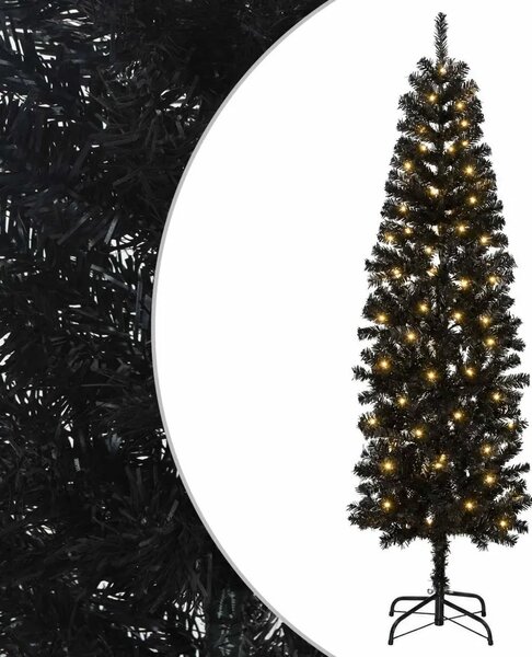 Umjetno vitko božićno drvce 180 cm 300 LED lampica Topla bijela - 180 cm s LED svjetlima