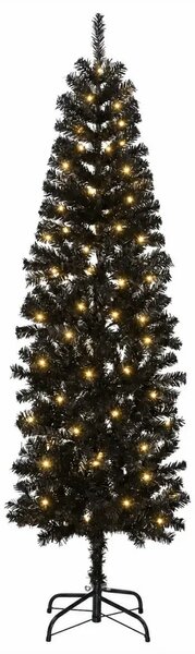 Umjetno vitko božićno drvce 180 cm 300 LED lampica Topla bijela - 180 cm s LED svjetlima