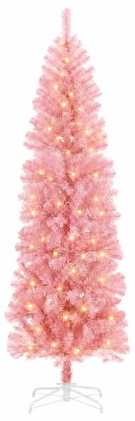 Umjetno vitko božićno drvce 180 cm 300 LED lampica Topla bijela - 180 cm s LED svjetlima