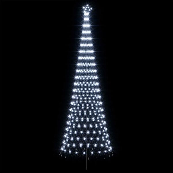 LED božićno drvce 400 cm 450 LED lampica Hladno bijela Željezo - Hladna bijela 400 cm