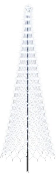 LED božićno drvce 400 cm 450 LED lampica Hladno bijela Željezo - Hladna bijela 400 cm