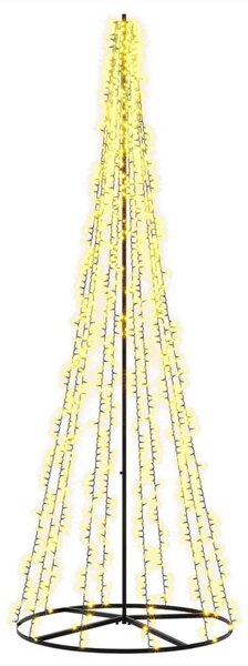 LED božićno drvce 285 cm 1550 LED lampica Topla bijela Čelik - 285 cm