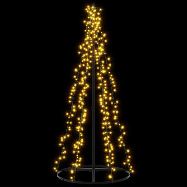 LED božićno drvce 165 cm 540 LED lampica Topla bijela Čelik - 165 cm