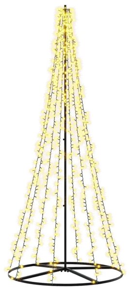 LED božićno drvce 235 cm 1000 LED lampica Topla bijela Čelik - 235 cm