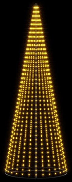 LED božićno drvce 385 cm 1148 LED lampica Topla bijela Željezo - 385 cm