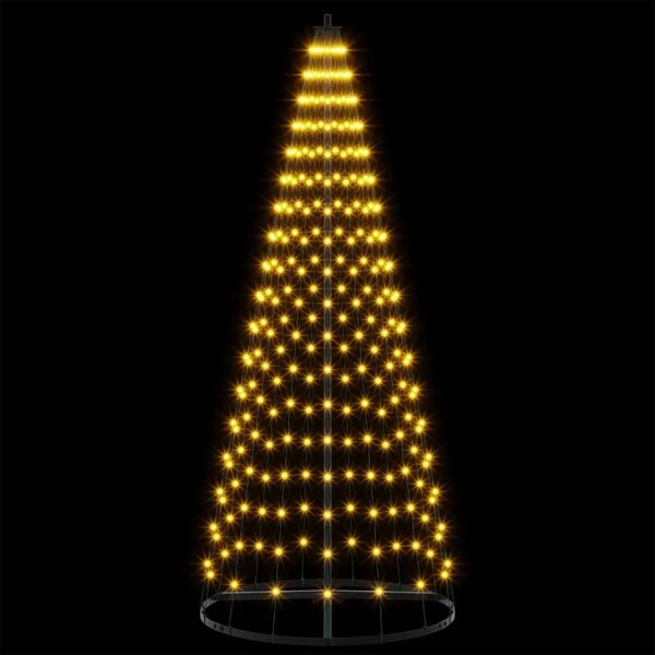 LED božićno drvce 165 cm 270 LED lampica Topla bijela Željezo - 165 cm