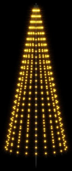 LED božićno drvce 235 cm 500 LED lampica Topla bijela Željezo - 235 cm