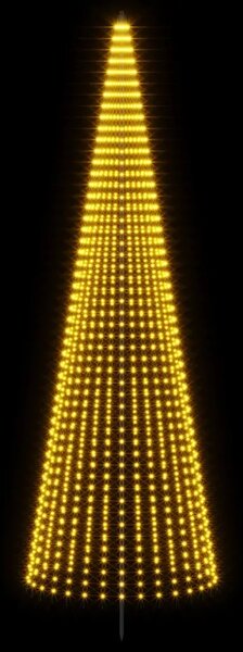 LED božićno drvce 485 cm 1632 LED lampica Topla bijela Željezo - 485 cm