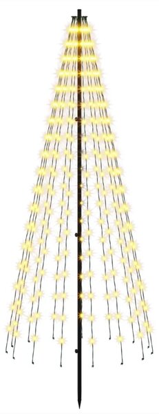 LED božićno drvce 165 cm 270 LED lampica Topla bijela Željezo - 165 cm