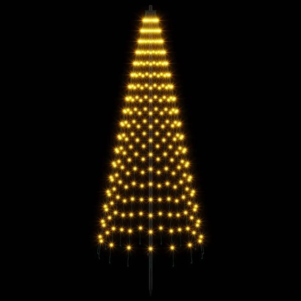 LED božićno drvce 165 cm 270 LED lampica Topla bijela Željezo - 165 cm