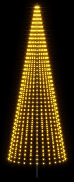 LED božićno drvce 385 cm 1148 LED lampica Topla bijela Željezo - 385 cm