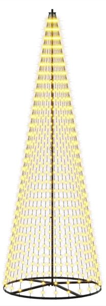 LED božićno drvce 285 cm 744 LED lampica Topla bijela Željezo - 285 cm