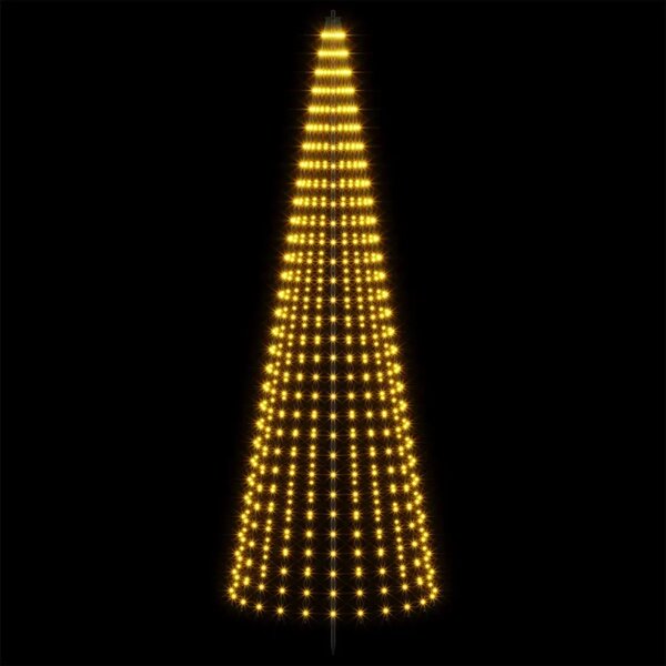 LED božićno drvce 285 cm 744 LED lampica Topla bijela Željezo - 285 cm