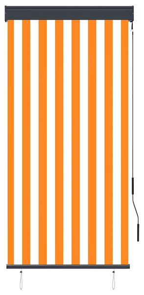 Vanjska roleta 80 x 250 cm bijelo-narančasta - Narančasta / 80 x 250 cm
