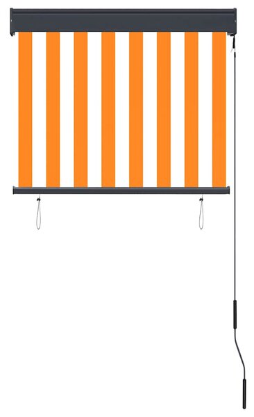 Vanjska roleta 80 x 250 cm bijelo-narančasta - Narančasta / 80 x 250 cm