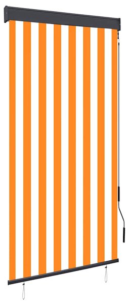 Vanjska roleta 80 x 250 cm bijelo-narančasta - Narančasta / 80 x 250 cm