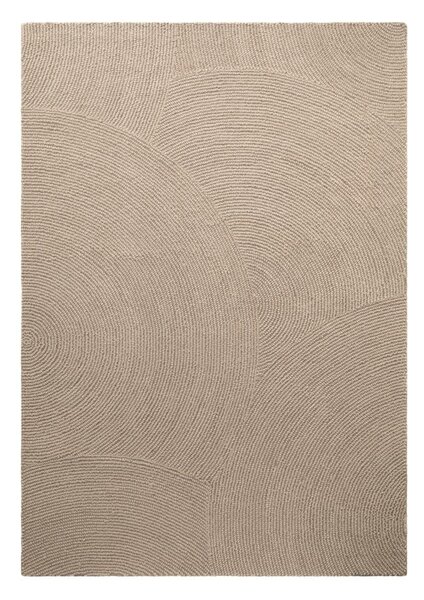 Bež ručno rađen vunen tepih 200x300 cm Calmio – Hanse Home