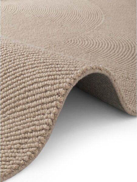 Bež ručno rađen vunen tepih 200x300 cm Calmio – Hanse Home