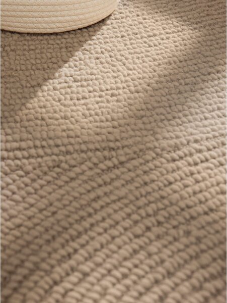 Bež ručno rađen vunen tepih 200x300 cm Calmio – Hanse Home