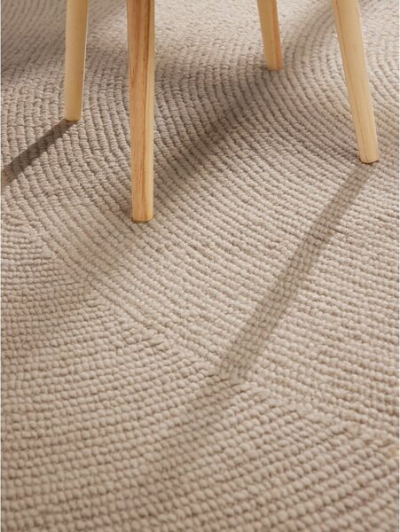 Bež ručno rađena vunena staza 80x200 cm Calmio – Hanse Home