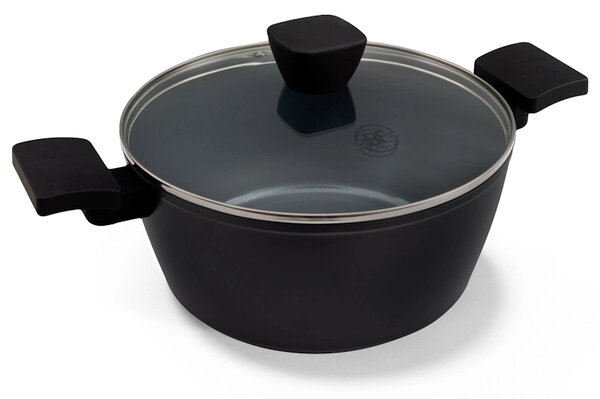 BE Living Posuda za kuhanje s poklopcem Delight Black 24 cm