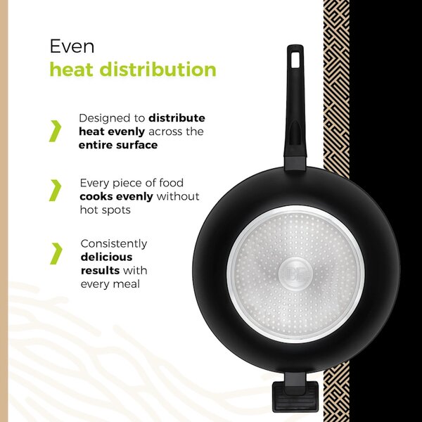 BE Living Wok tava Delight Black 32 cm