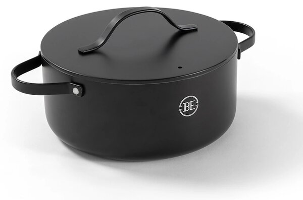 BE Living Posuda za kuhanje s poklopcem Essential Black 24 cm