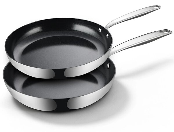 BE Living Set tava Essential Black 24-28 cm troslojni nehrđajući čelik