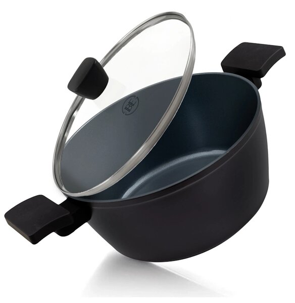 BE Living Posuda za kuhanje s poklopcem Delight Black 24 cm