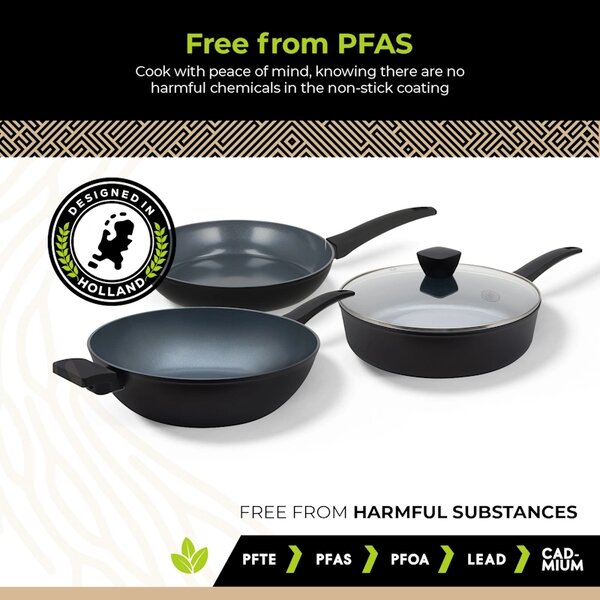 BE Living Set 5 tava Delight Black