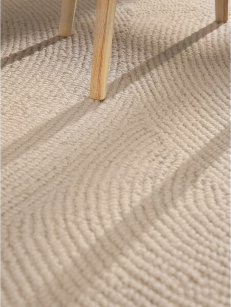 Ručno rađen vunen tepih u svijetloj prirodnoj boji 160x230 cm Calmio – Hanse Home