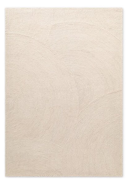 Ručno rađen vunen tepih u svijetloj prirodnoj boji 160x230 cm Calmio – Hanse Home