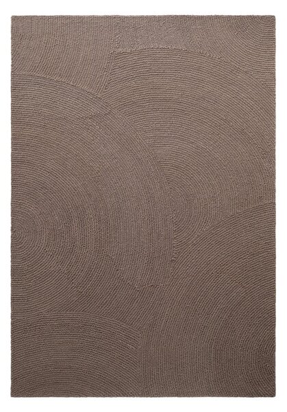 Smeđe-sivi ručno rađen vunen tepih 200x300 cm Calmio – Hanse Home
