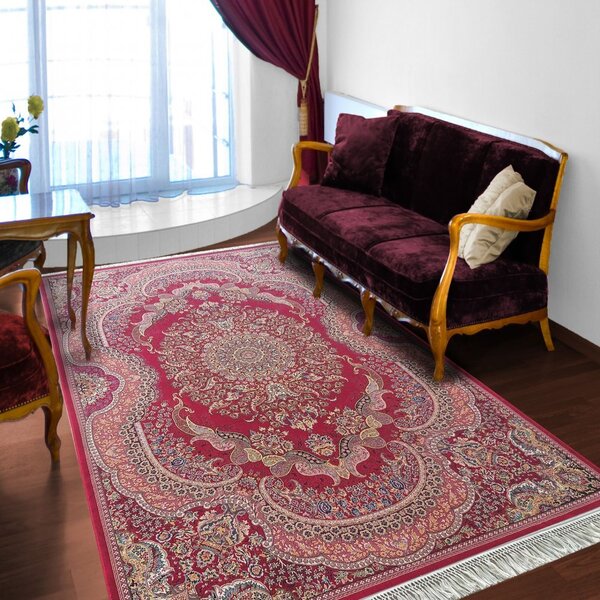 Ekskluzivni crveni tepih s prekrasnim uzorkom Širina: 200 cm | Duljina: 300cm