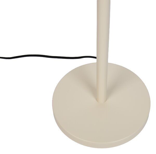 Japandi vloerlamp beige met kap multicolor en dierenprint 50cm - Simplo
