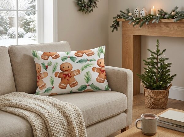 Flanel jastučnica MERRY GINGER 50x70 cm, šarena