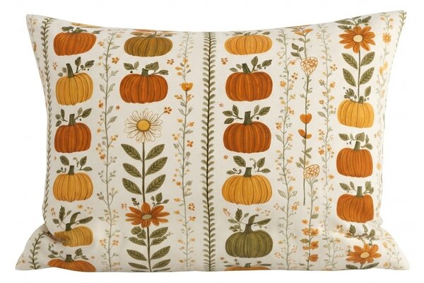 Flanelna jastučnica PUMPKIN LINES 50x70 cm, šarena