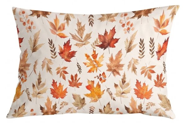 Flanel Jastučnica LEAVES & STRIPES 50x70 cm, šarena