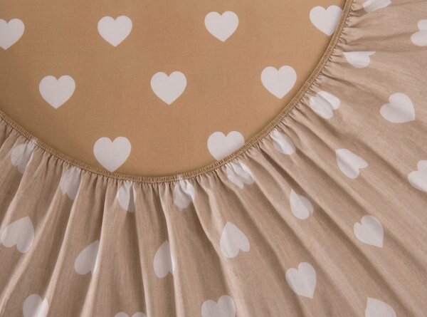 Plahta od mikrovlakana CARAMHEART smeđa 90x200 cm