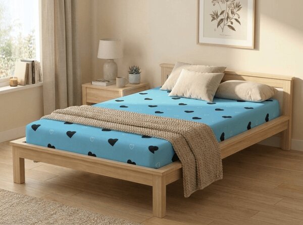 Plahta od mikrovlakana CORAZON plava 90x200 cm