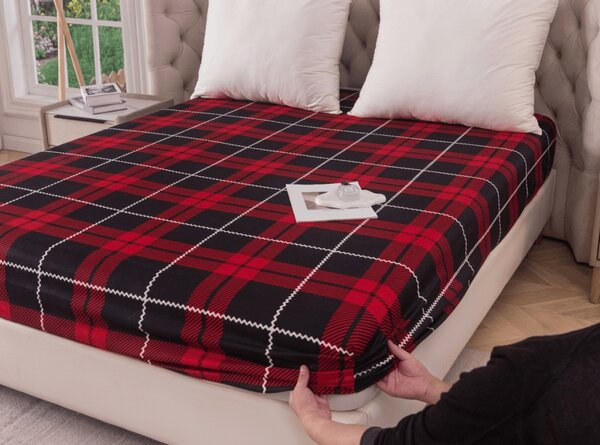 Plahta od mikrovlakana ALBURY crvena 90x200 cm