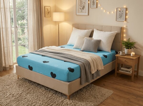 Plahta od mikrovlakana CORAZON plava 90x200 cm