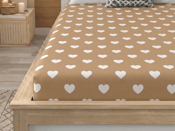 Plahta od mikrovlakana CARAMHEART smeđa 90x200 cm